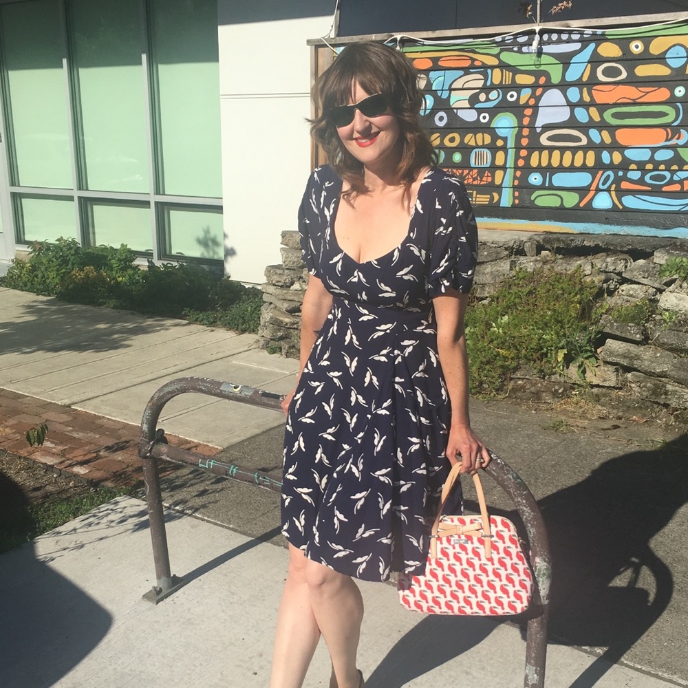 Maeve Anthropologie Fern Ruched Dress